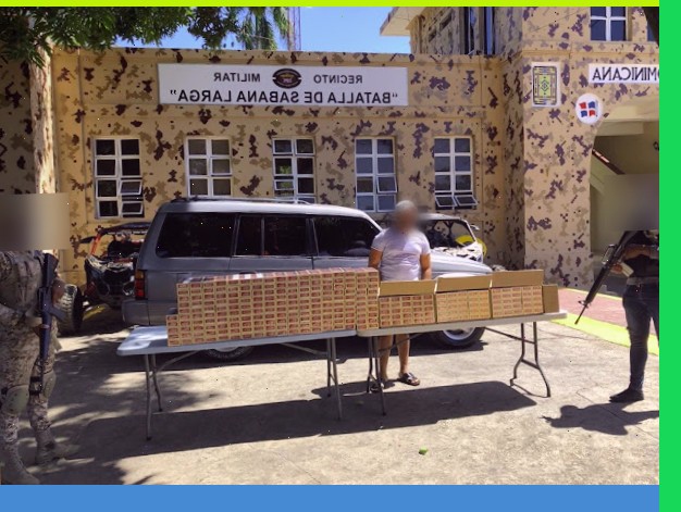 Cesfront detiene jeepeta con 65 mil unidades de cigarrillos de contrabando en Dajabón